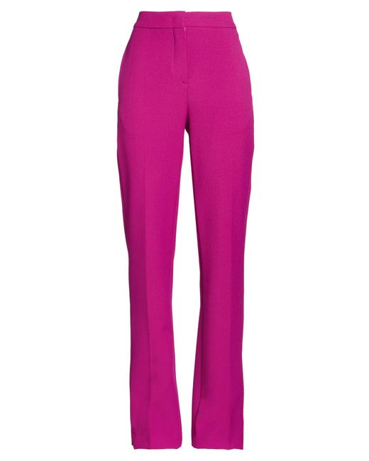 Iceberg Pink Fuchsia Pants Polyester, Viscose, Elastane