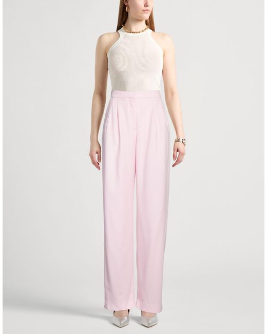 McQueen Pink Pants Wool