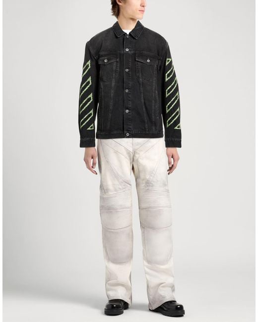 Off-White c/o Virgil Abloh Black Denim Outerwear Cotton for men