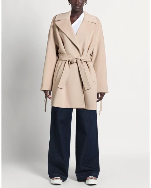 Please Natural Coat Polyester, Viscose, Elastane
