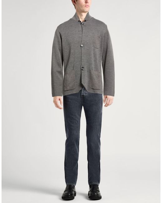 Officina 36 Gray Cardigan for men