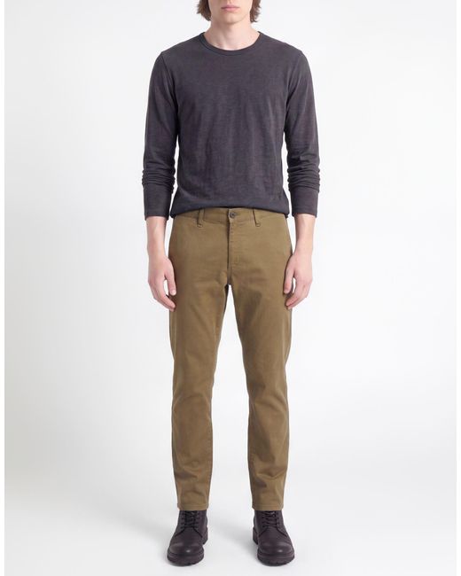 Rag & Bone Green Military Pants Cotton, Elastane for men