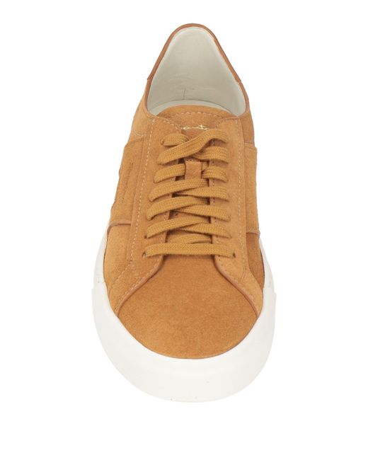 Santoni Brown Trainers for men