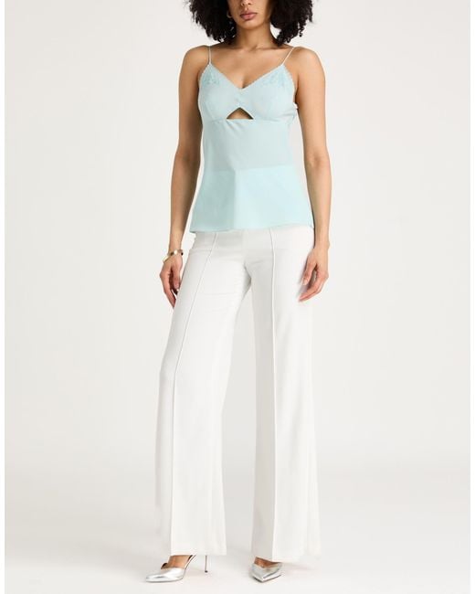 Alberta Ferretti Blue Top Silk