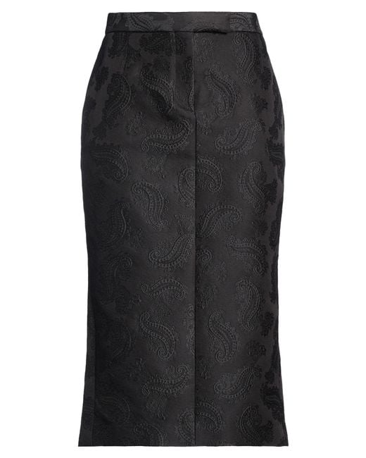 Thom Browne Black Midi Skirt
