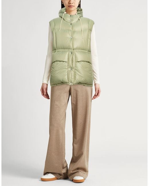 Jil Sander Green Light Vest Polyamide