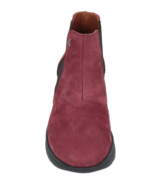 BENVADO Red Ankle Boots