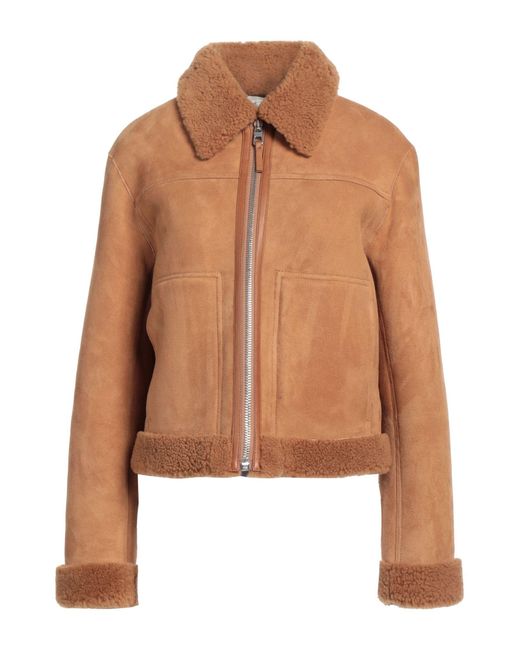 Tory Burch Brown Shearling & Teddy