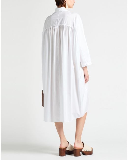 Marni White Midi-Kleid