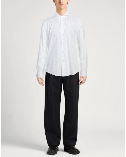 Brian Dales White Shirt Cotton for men