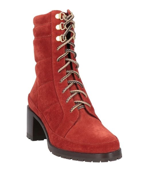 Skorpios Red Ankle Boots