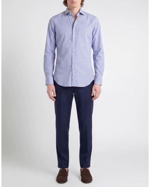 Camisa Truzzi de hombre de color Blue