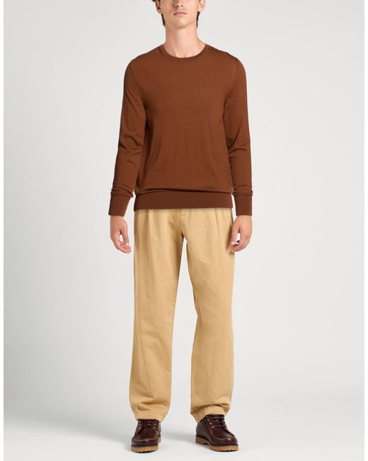 Pullover di Isaia in Brown da Uomo