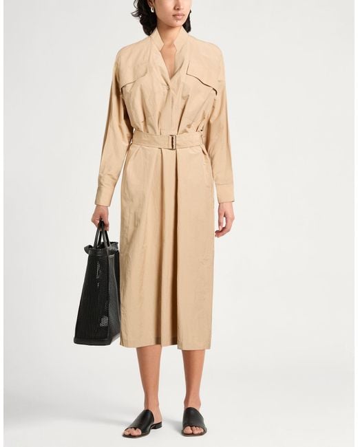 Antonelli Natural Midi Dress Cotton, Polyester