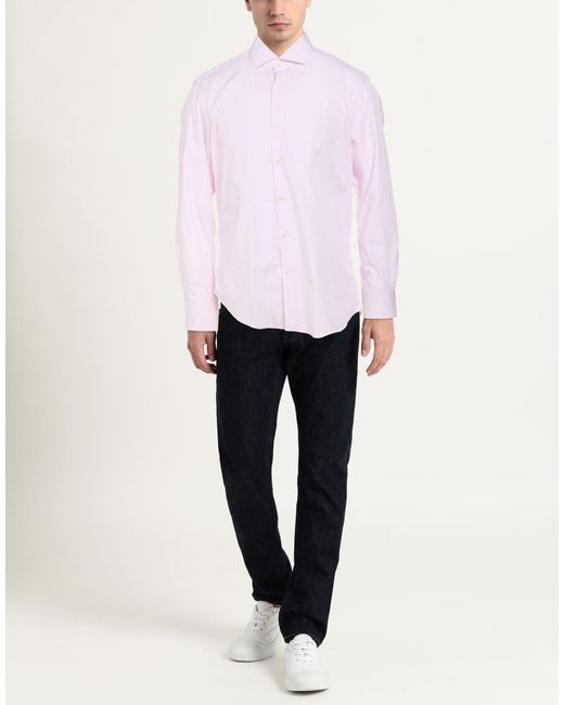 Savile Row Pink Shirt Cotton for men