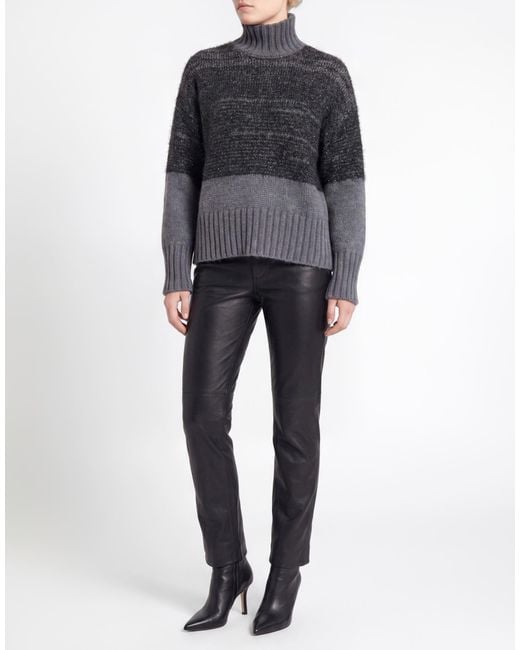 Alpha Studio Gray Turtleneck Polyamide, Acrylic, Wool, Viscose