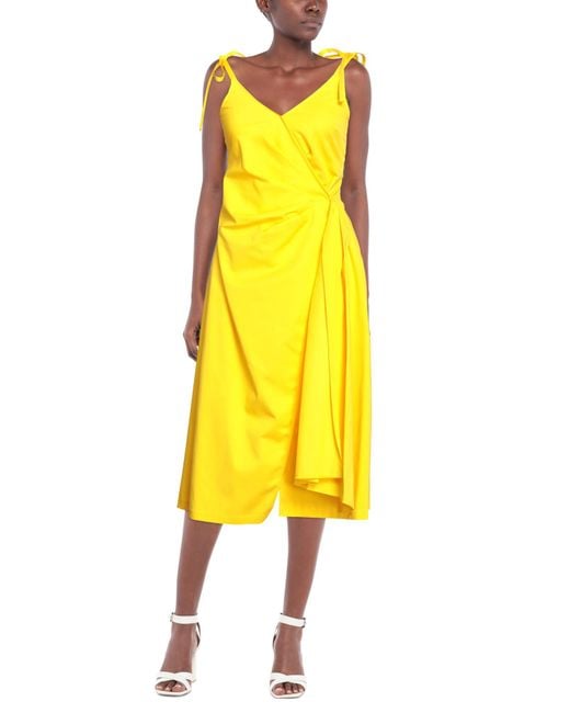 Off-White c/o Virgil Abloh Yellow Midi Dress