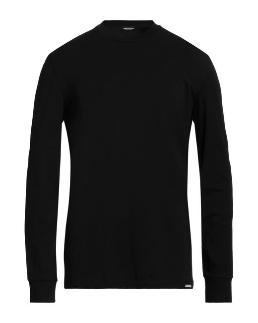 DSquared² Black Undershirt Cotton, Elastane for men