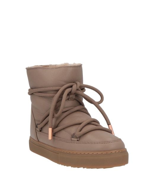 Inuikii Brown Taupe Ankle Boots Leather