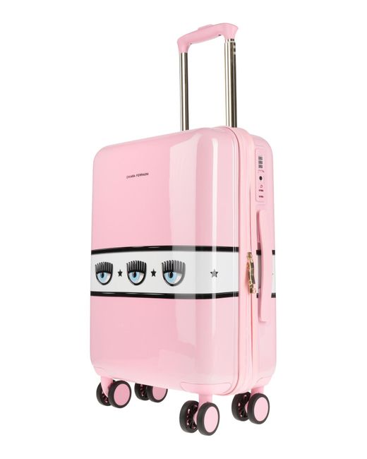 Chiara Ferragni Pink Wheeled luggage
