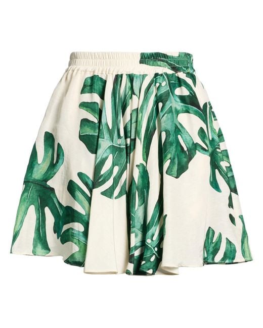 Raquel Diniz Green Mini Skirt