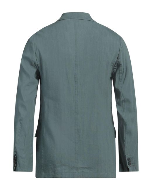 Dries Van Noten Blue Blazer Linen, Viscose, Elastane for men