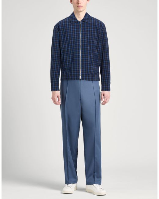 Paul & Shark Blue Jacket Nylon, Elastane for men