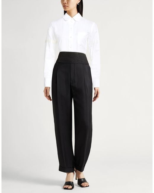 Thom Browne White Shirt Linen, Cotton, Silk