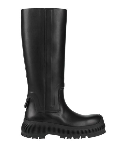 Jil Sander Black Boot Calfskin