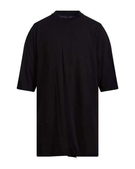 Rick Owens Black T-Shirt Cotton for men
