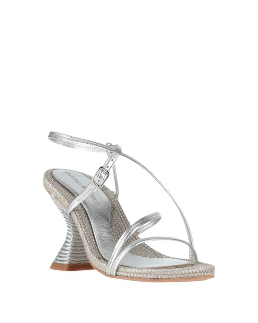 Paloma Barceló White Sandals Leather