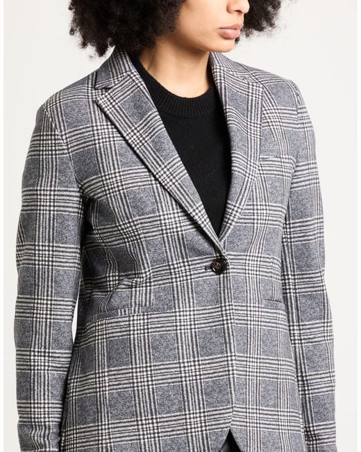 Circolo 1901 Gray Blazer Cotton, Elastane