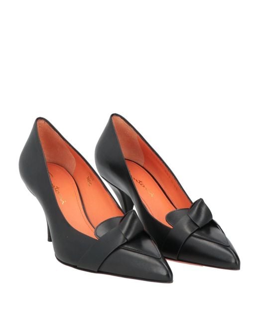 Santoni Black Pumps