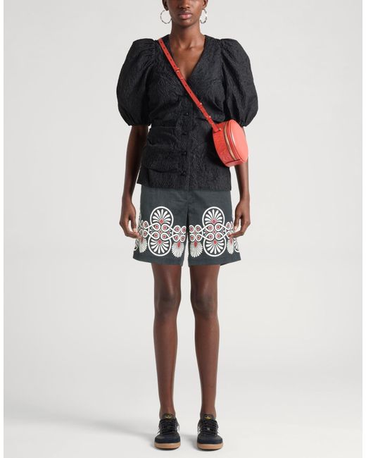 LaDoubleJ Gray Shorts & Bermuda Shorts Cotton