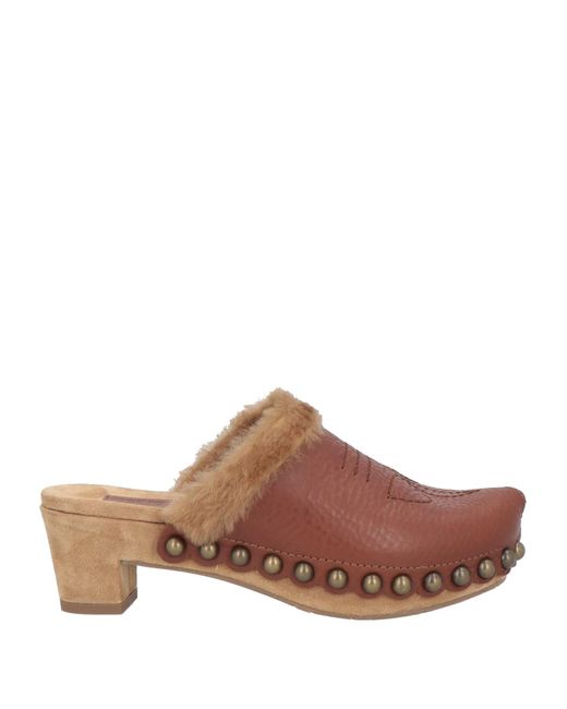 Pedro Garcia Brown Mules & Clogs