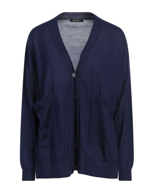 Aragona Blue Midnight Cardigan Merino Wool