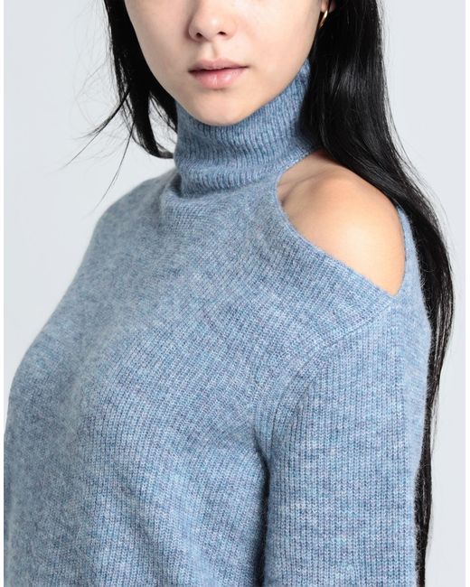 Maje Blue Turtleneck
