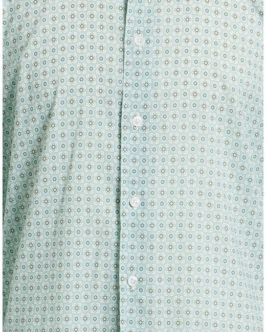 Fedeli Blue Shirt Cotton, Elastane for men