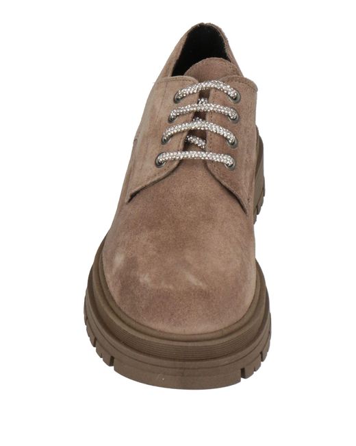Divine Follie Brown Lace-up Shoes