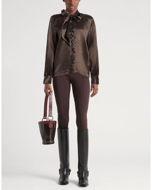 MM6 by Maison Margiela Brown Shirt Viscose