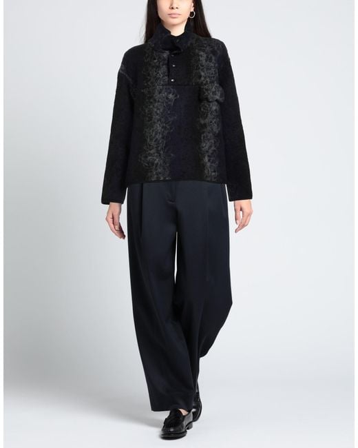 VITELLI Black Turtleneck Polyamide, Polyester, Wool