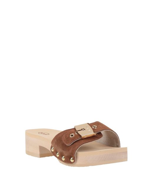 Scholl Natural Iconic Mules & Clogs Leather