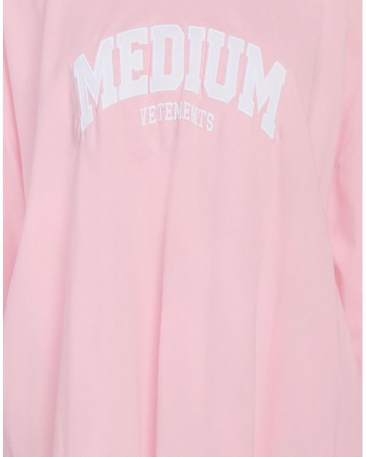 T-shirt Vetements en coloris Pink