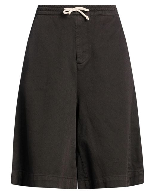 Societe Anonyme Black Dark Shorts & Bermuda Shorts Cotton