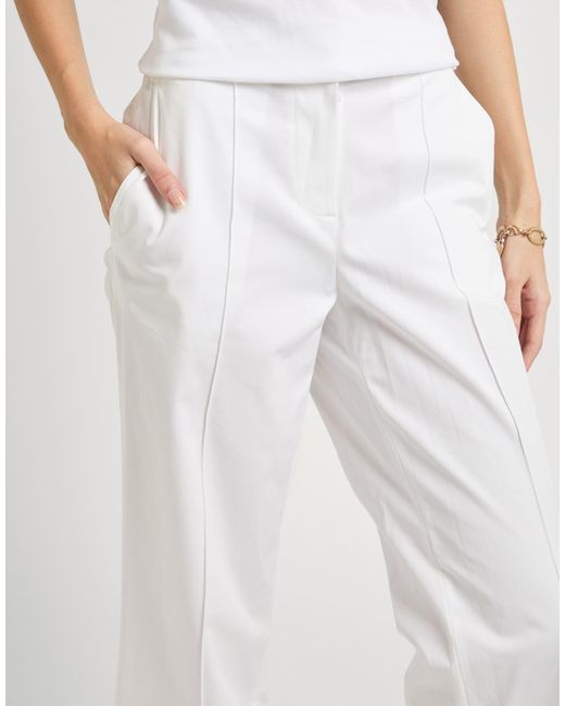 Fedeli White Pants Cotton, Elastane