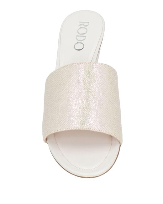 Rodo White Sandals