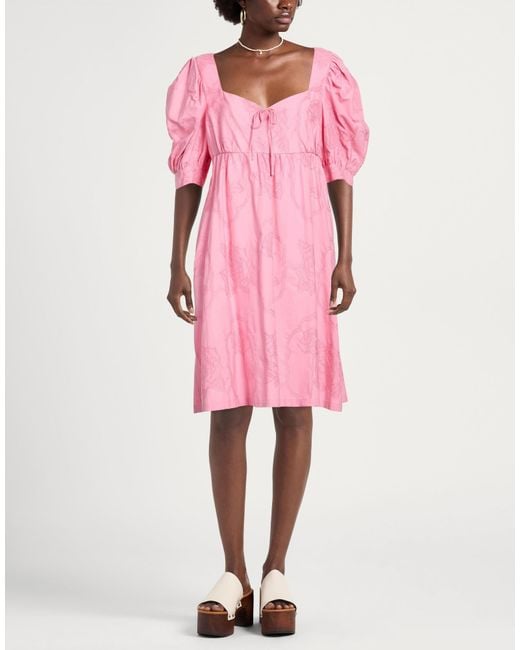 Boutique Moschino Pink Mini Dress Cotton, Viscose