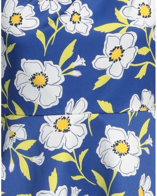 Kate Spade Blue Midi Dress Elastomultiester, Polyester