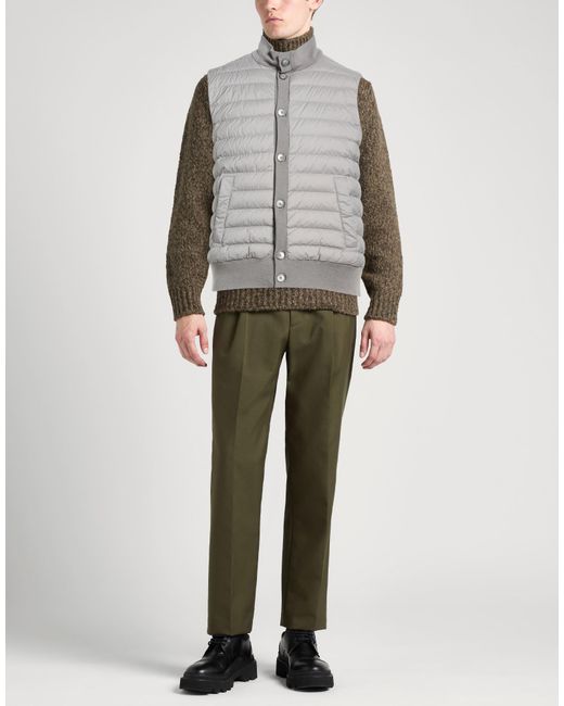 Herno Gray Vest Virgin Wool, Silk for men