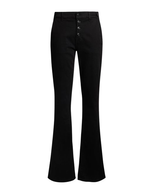 7 For All Mankind Black Jeans Cotton, Lyocell, Polyester, Viscose, Elastane